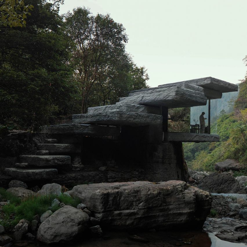 drifting stones pavilion china