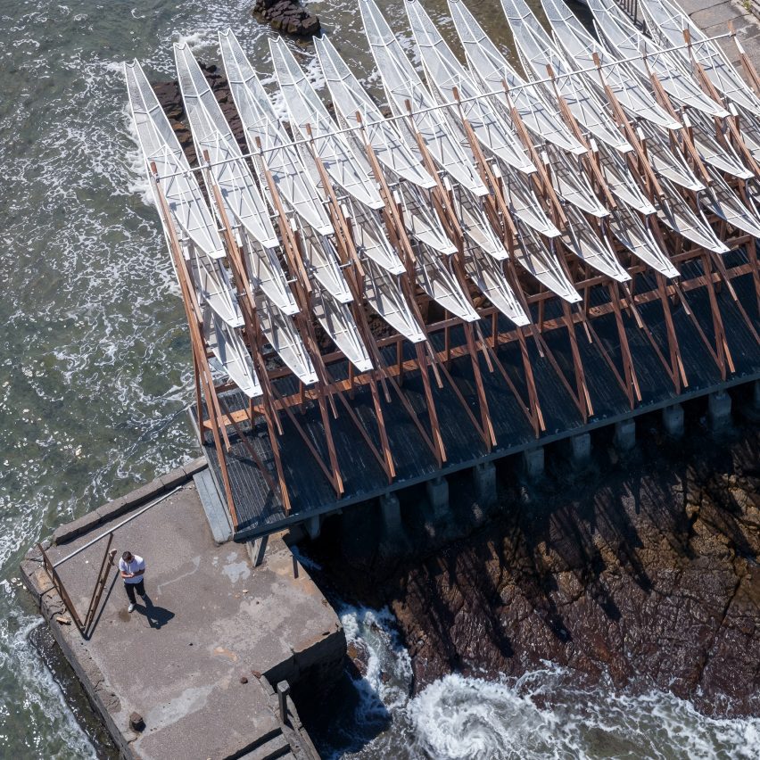 seaside pavilion on chai shan island by gn architects