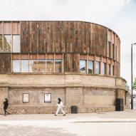 exterior of roundhouse works by paddy dillon, reed watts architects and allies & morrison