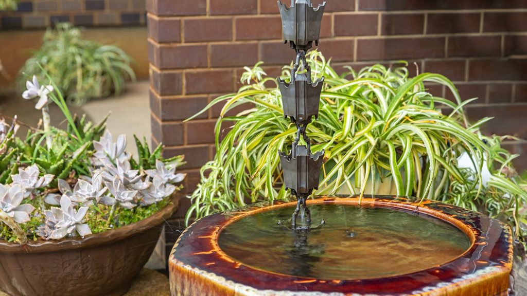 Rain Chains The Stylish Garden Trend for Fall Downpours