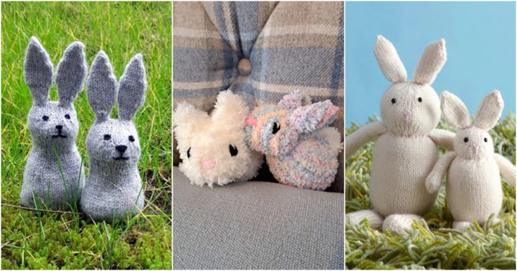 9 Bunny Pals Free Knitting Patterns ⋆ Bright Stuffs