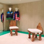 Sheep Inc combines cork and wool walls for "flagsheep store"