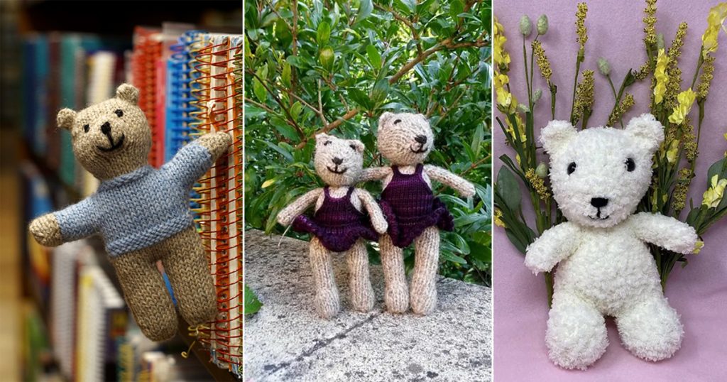 12 Smiling Teddy Free Knitting Patterns ⋆ Bright Stuffs