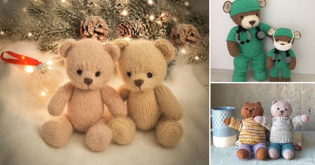 8 Teddy Pals Free Knitting Patterns Bright Stuffs