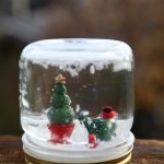 Whimsical Mason Jar Snow Globes for the Holidays