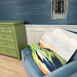 Random Bedroom Details – Front Door Privacy, Bathroom Door Question, New Artwork, And Coffee-Dyed Drapery Trim Success Random Bedroom Details – Front Door Privacy, Bathroom Door Question, New Artwork, And Coffee-Dyed Drapery Trim Success