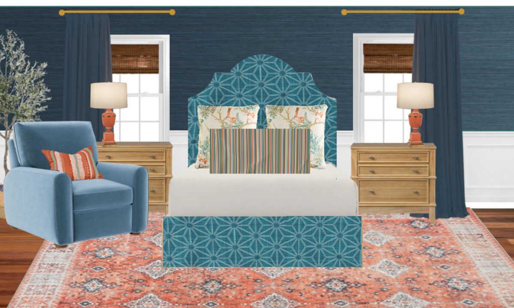 How I Created And Printed A Custom Fabric For The Bedroom (Plus, An Update On Tiger)