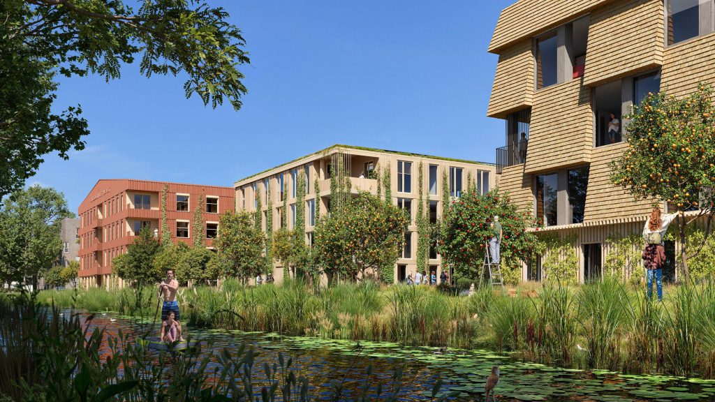 White Arkitekter references farmsteads for The Erven housing in Hoofddorp