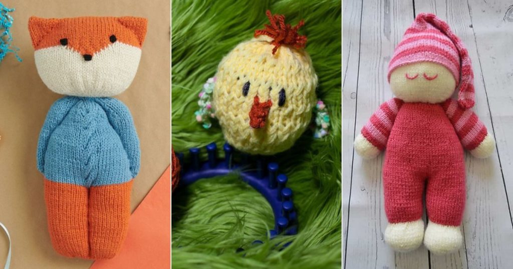 15 Toys Free Knitting Patterns for Beginners ⋆ Bright Stuffs