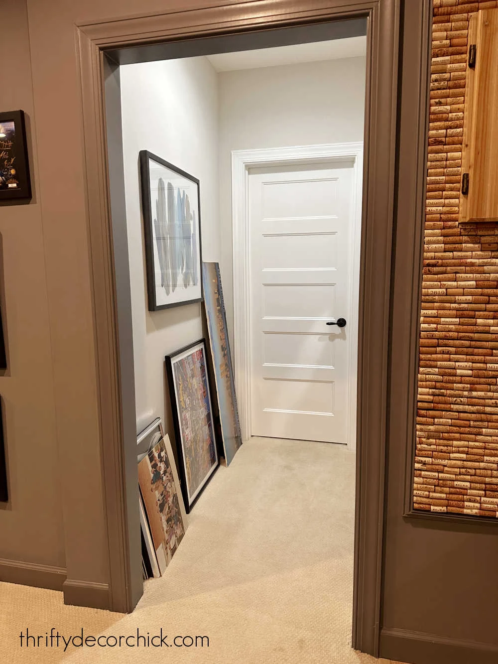 small hallway before