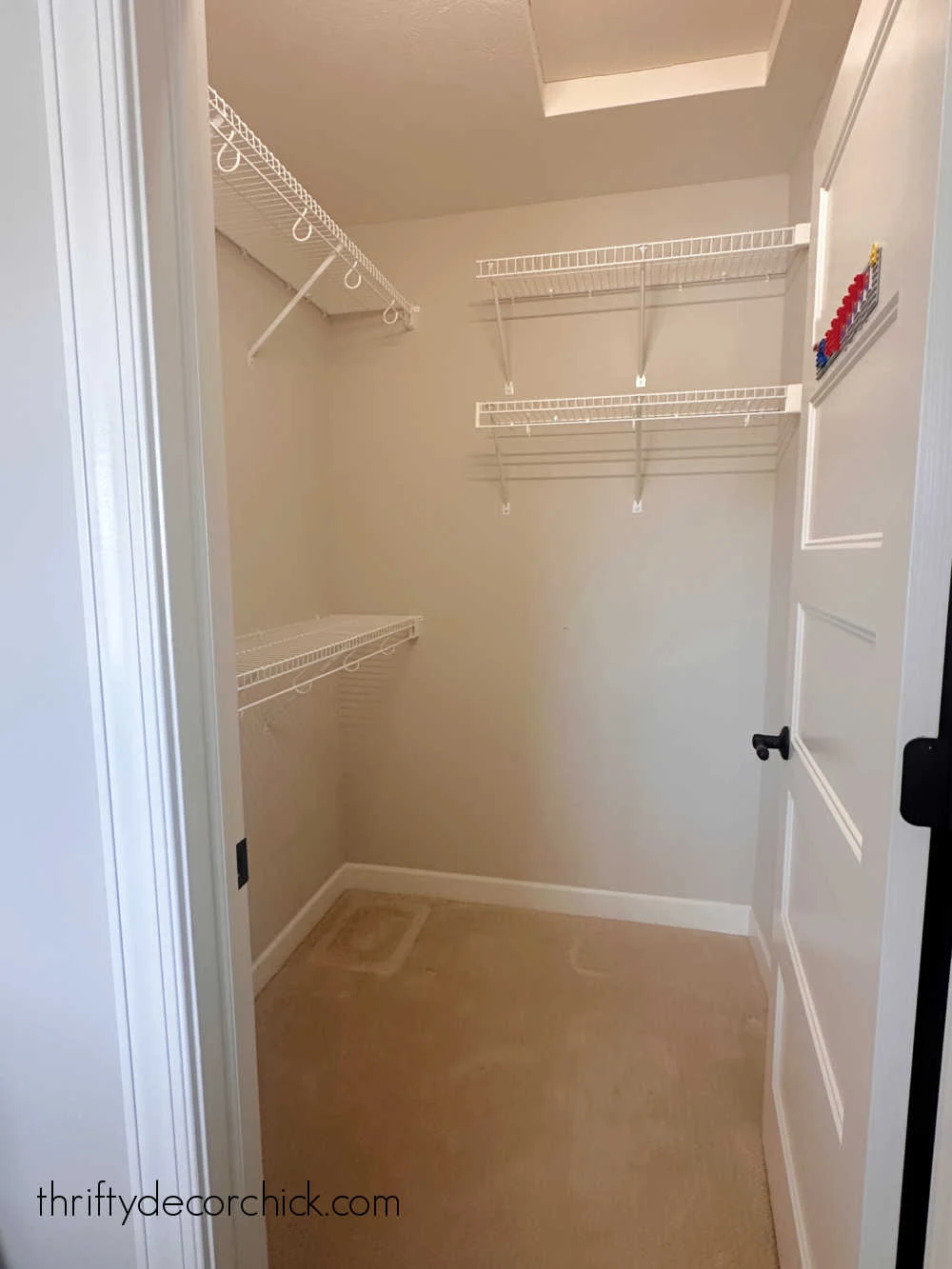 small walk in closet makeover