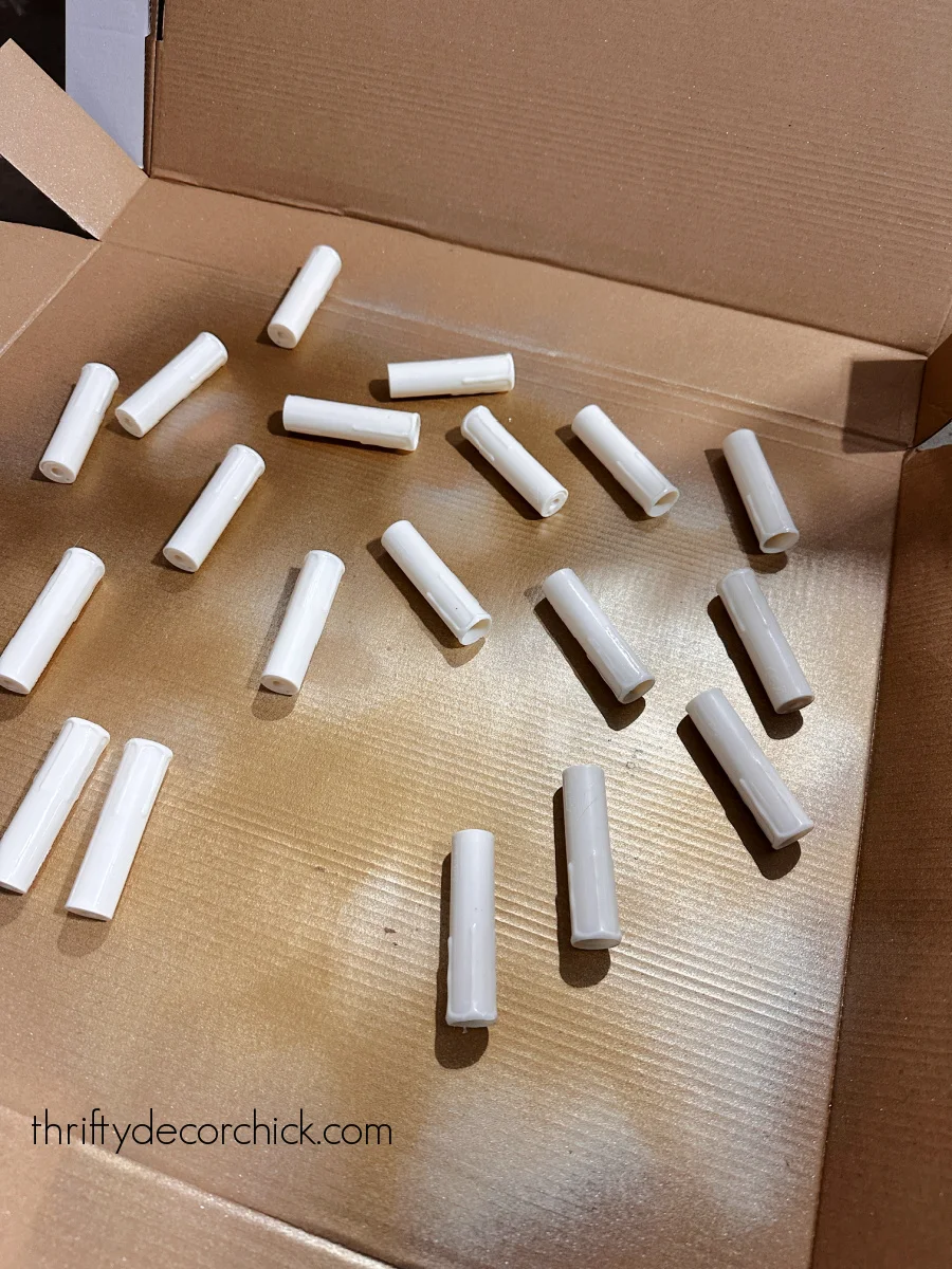 painting sleeves of candles