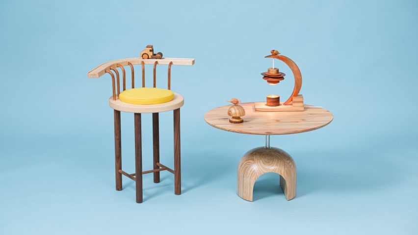 five architecture and design events in january from dezeen events guide 5 bobo chair v2 and arch coffee table from taiwan pavilion at maison&objet 2023