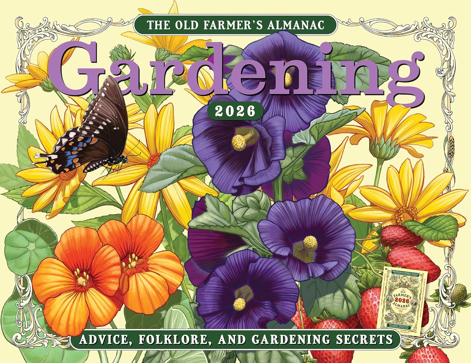 the 2026 old farmer's almanac gardening wall calendar