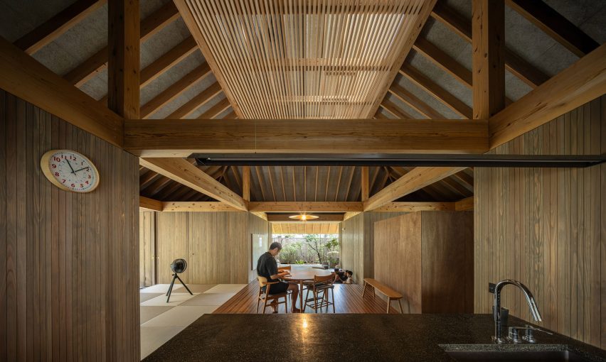 interior of amami house by sakai architects