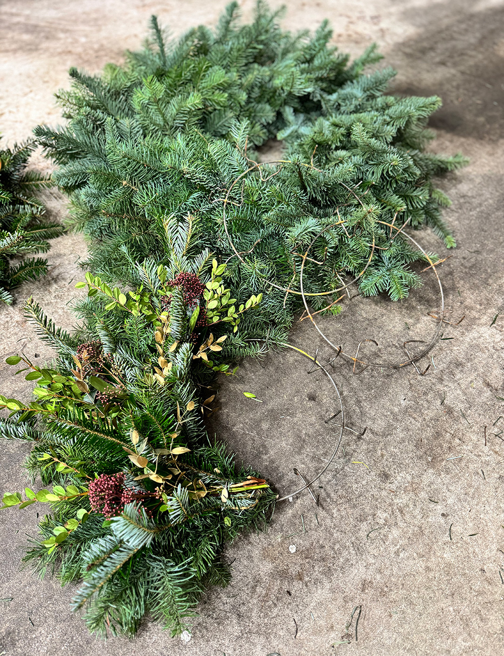 building wreaths