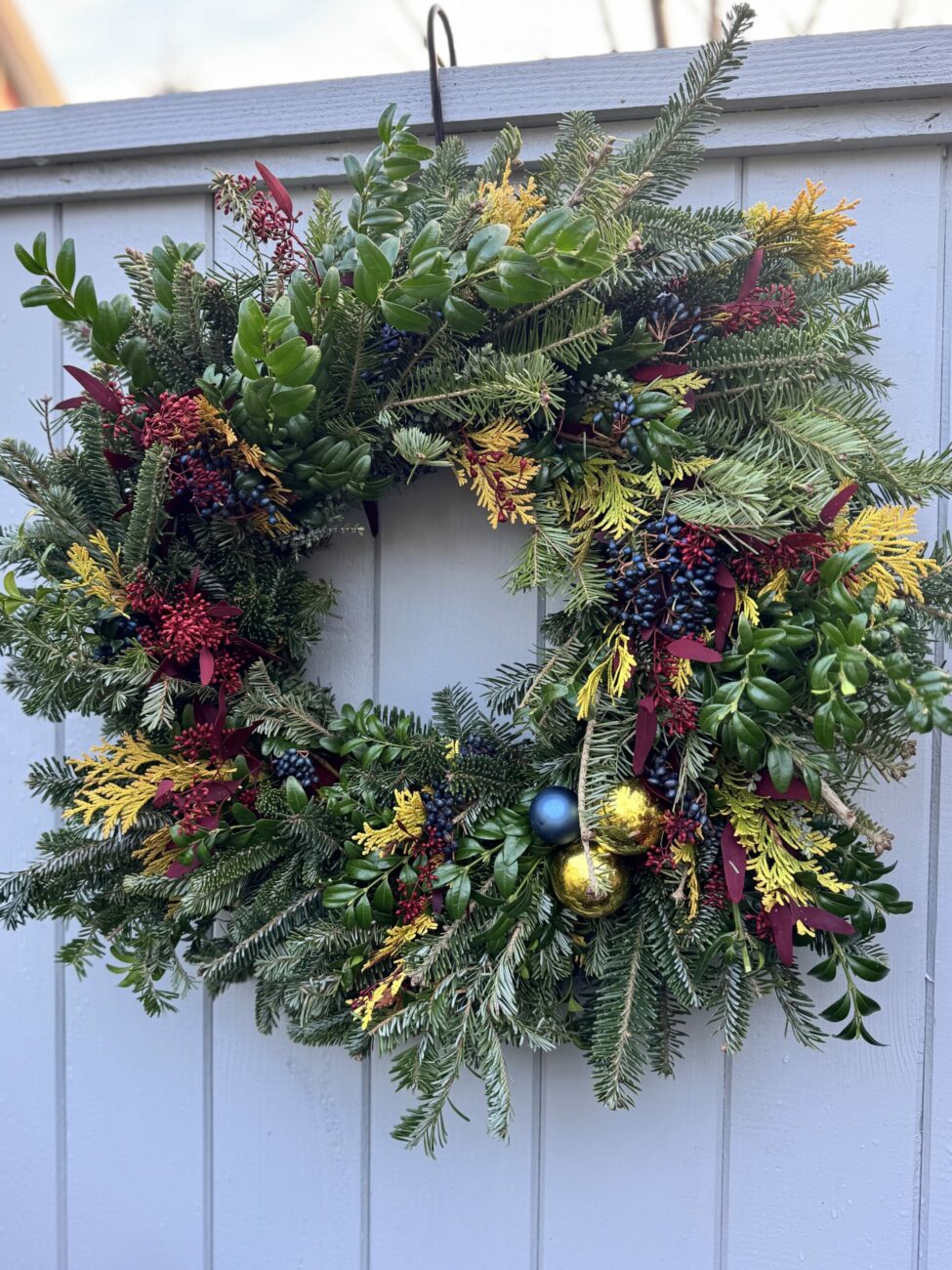 cherry winter wreaths