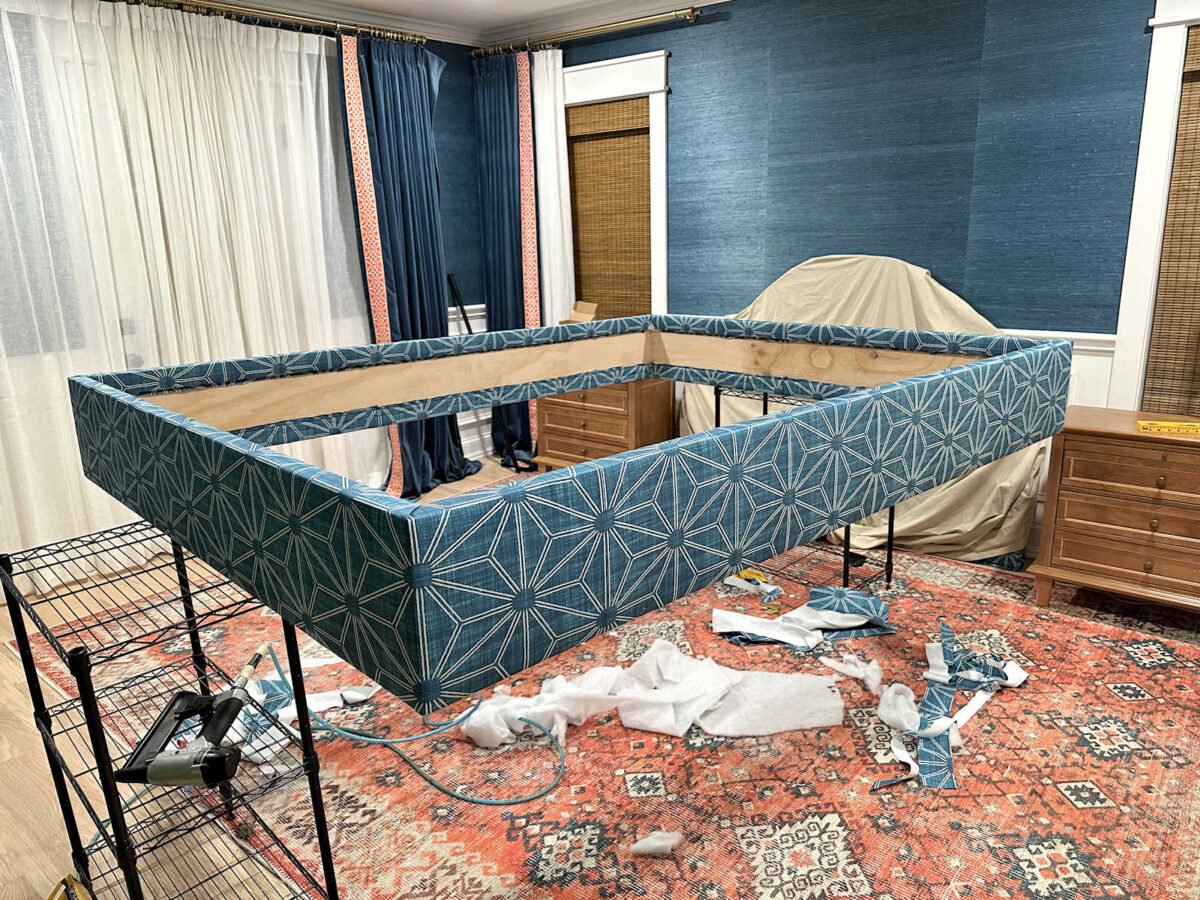 upholstered bed base