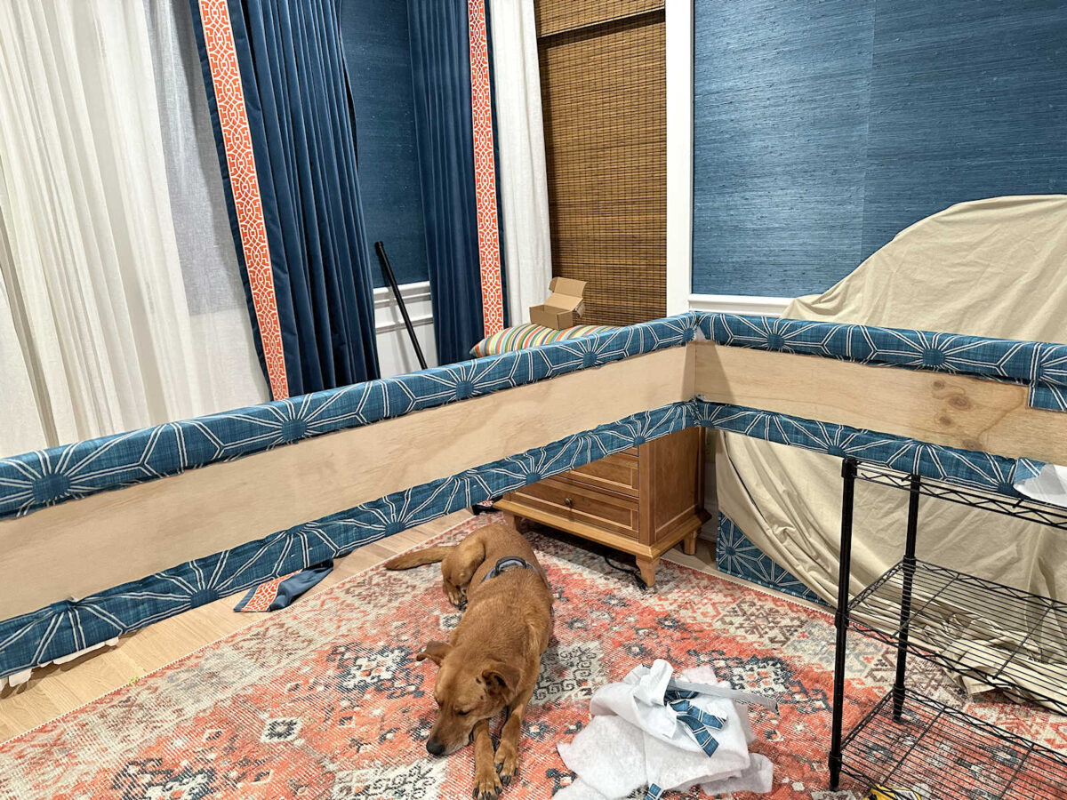 upholstered bed base