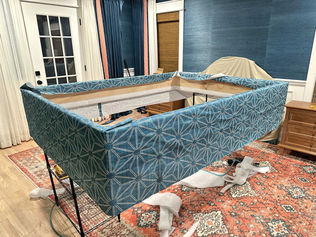 upholstered bed base