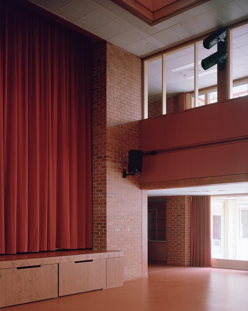interior view of community centre by nervin architecture