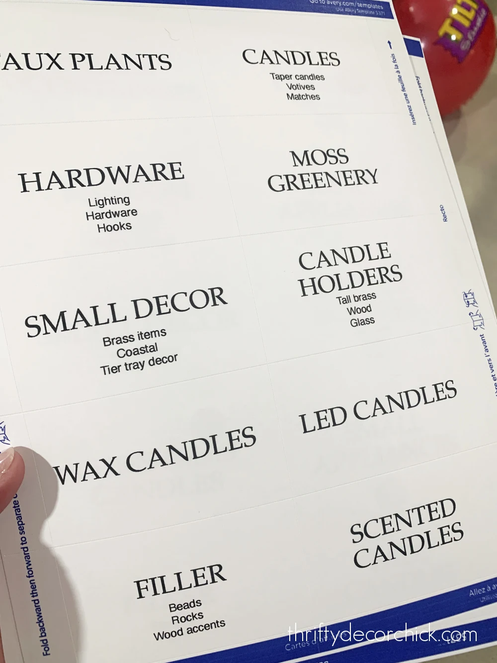 my top five tips that make decluttering much easier | thrifty decor chick 12 business card organization labels