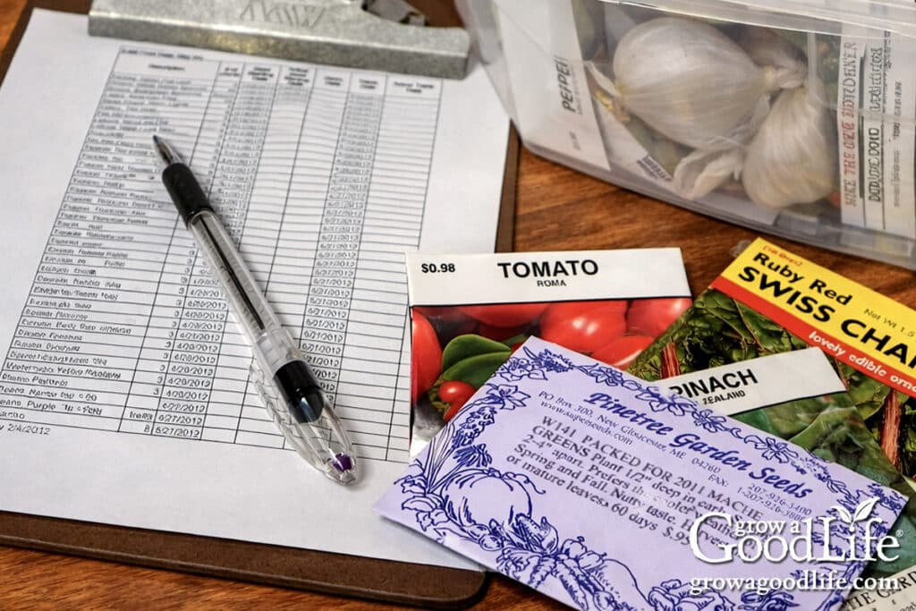 seeds to start indoors 8–10 weeks before your last frost 11 creating a seed starting schedule on a kitchen table with seed packets, a calendar, and a planting chart.