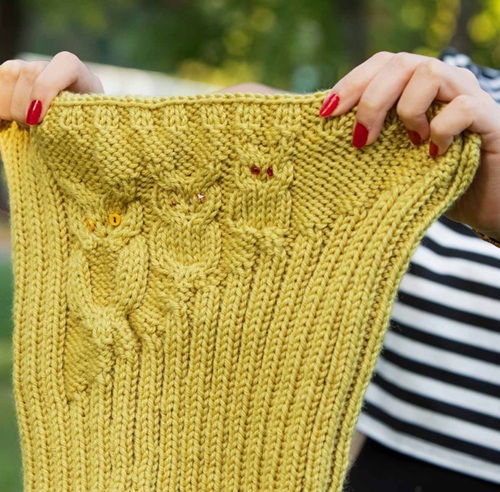 13 unique cable owl free knitting patterns ⋆ bright stuffs