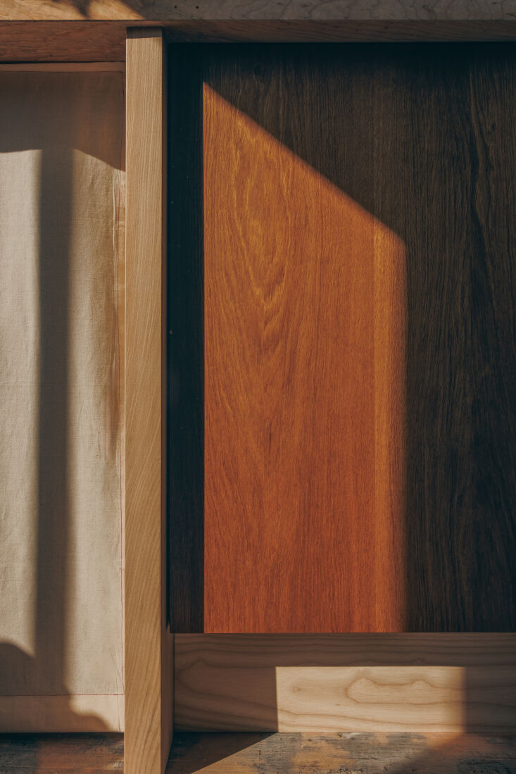 clean lines and flat planes allow the woods to shine. 