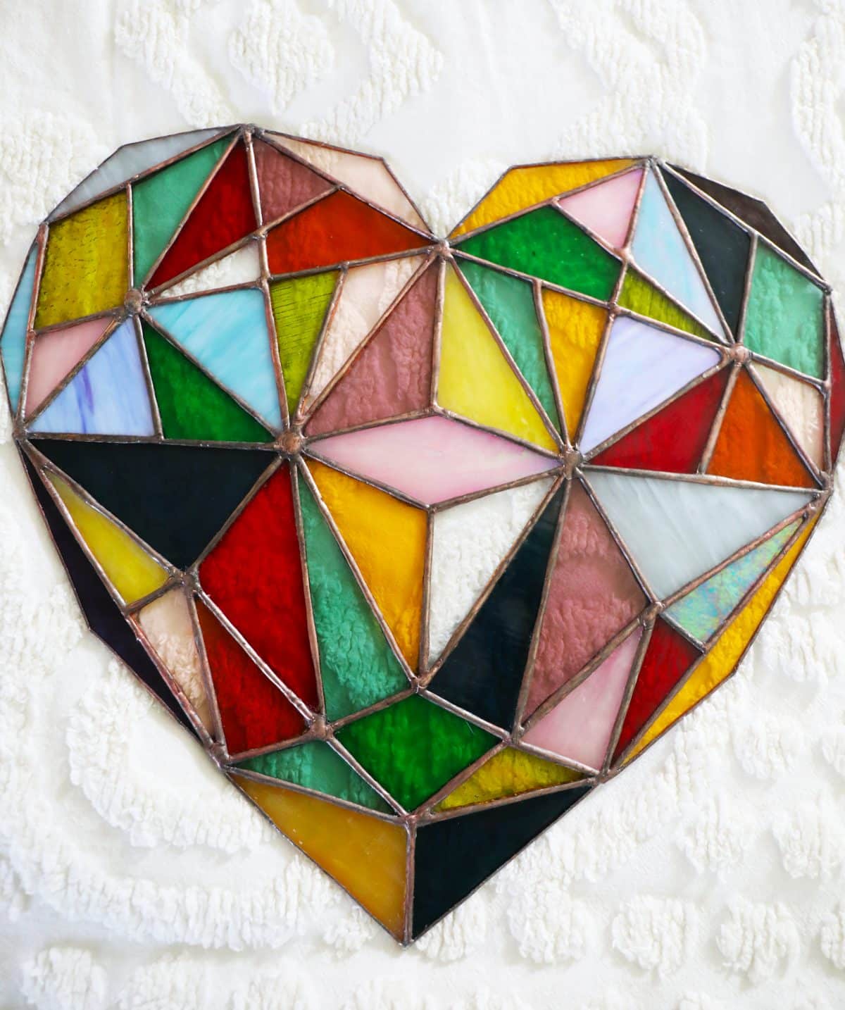stained glass heart