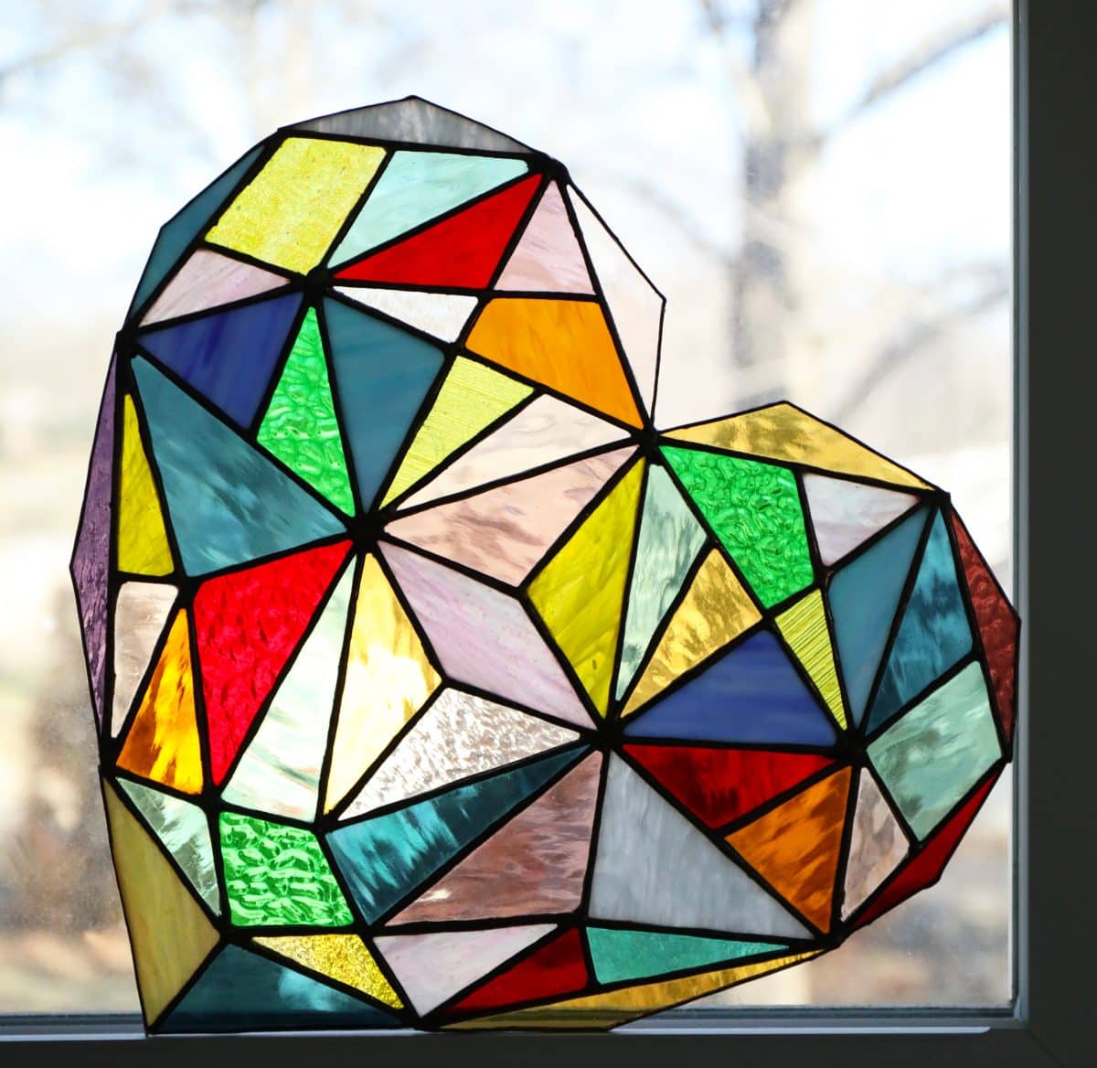 stained glass heart