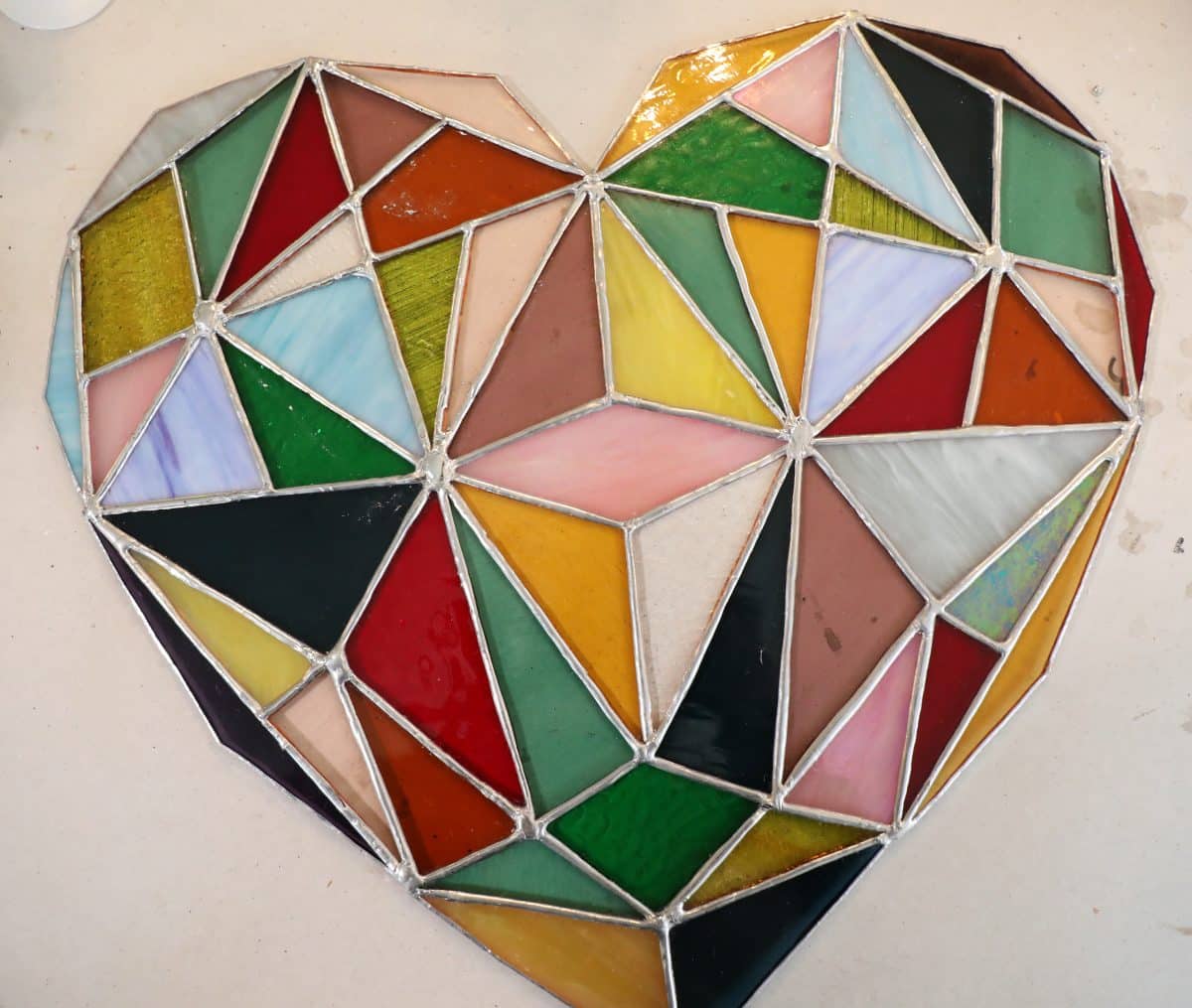 stained glass heart