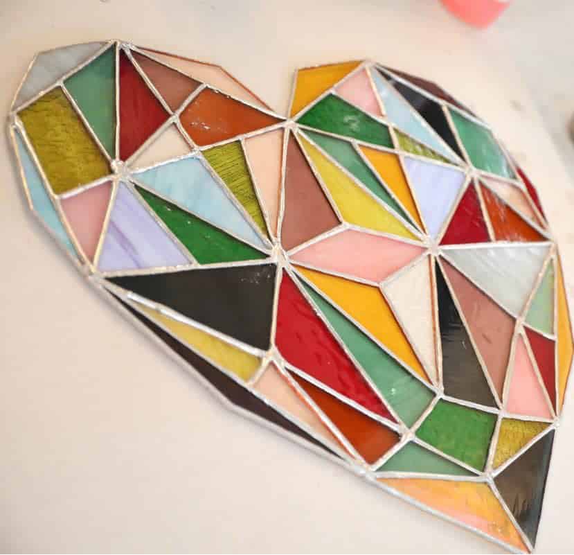 stained glass heart