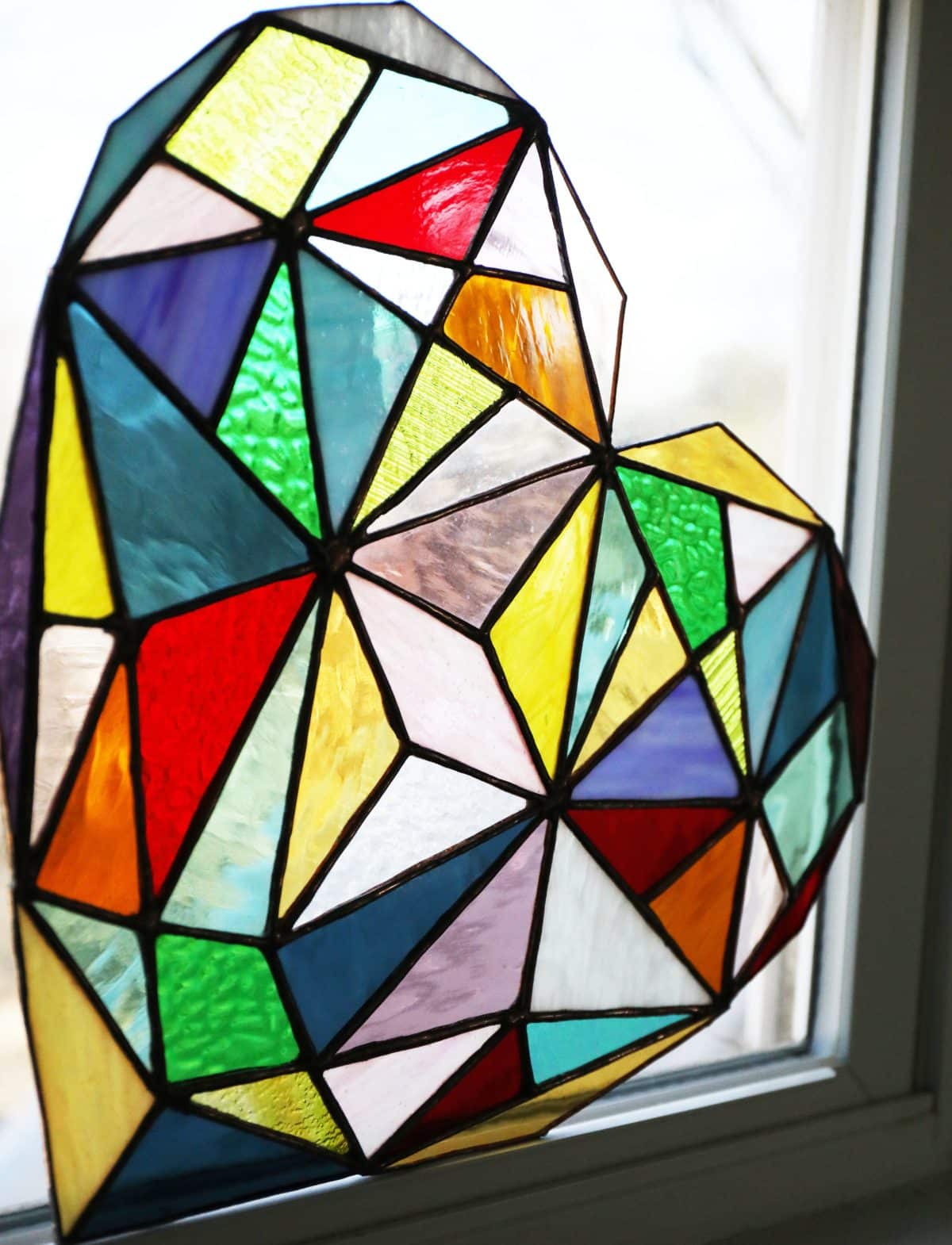 stained glass heart