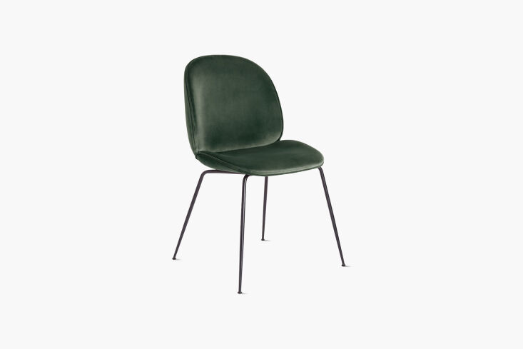 gubi beetle side chair fern velvet 7
