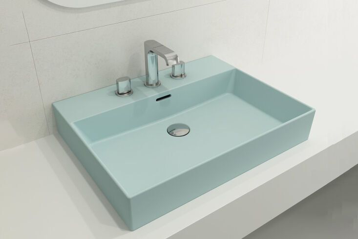 bocchi milano 24 bathroom sink matte ice blue 7