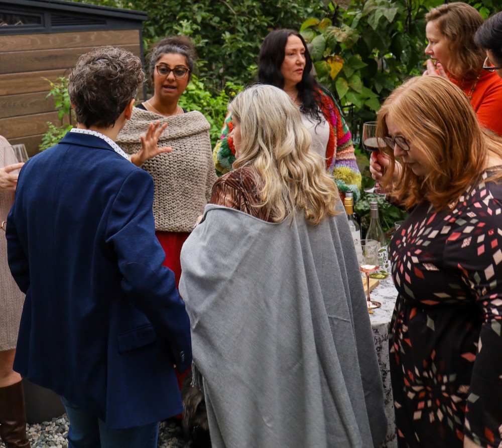 Friends gathered at Friendsgiving