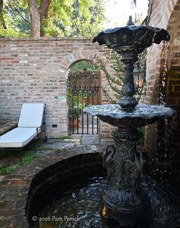 new orleans-inspired garden courtyard - digging