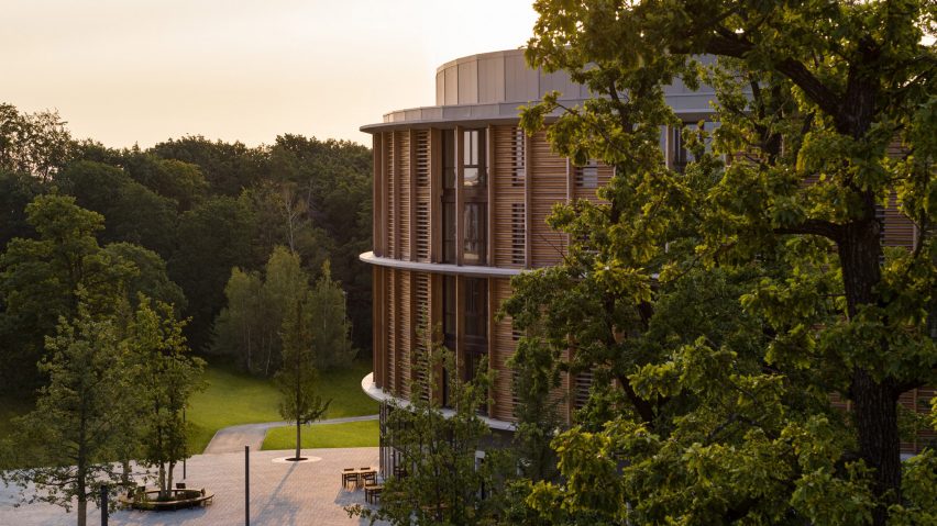 five opportunities in architecture listed on dezeen jobs 2 hospital wing clad in wood and surrounded by trees