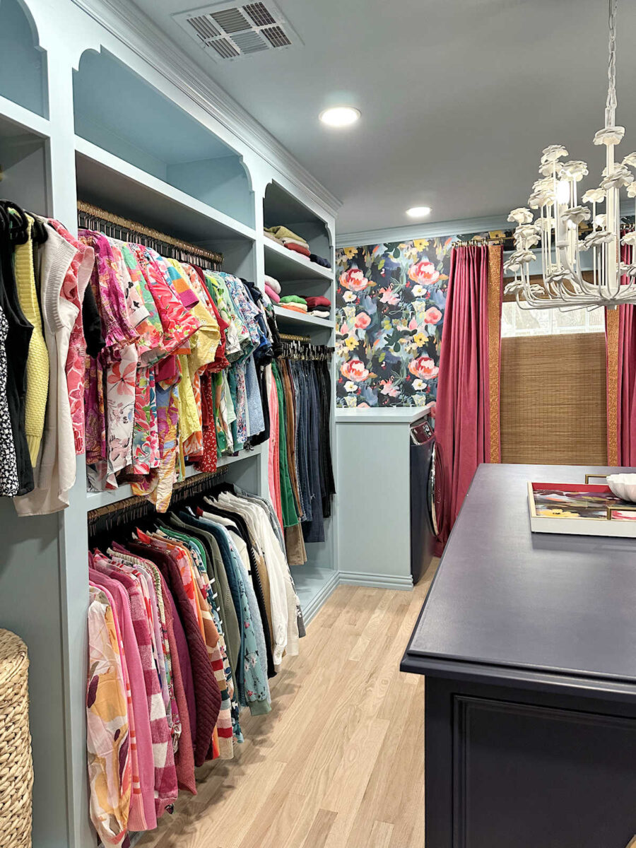 washer and dryer in the walk-in closet - my best design decision ever (a five-month update)