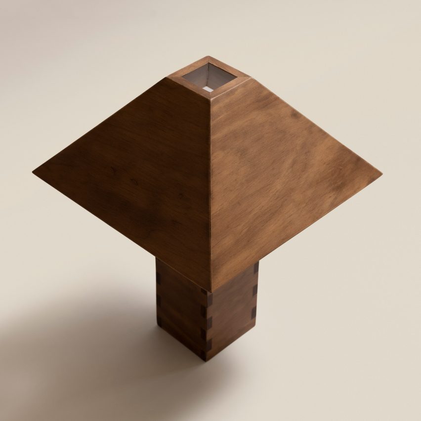 wooden lamp by charlotte taylor