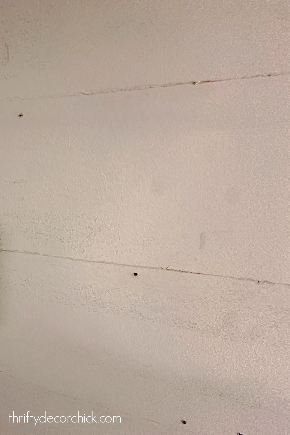 shiplap damage on wall