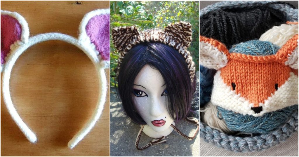 Animal Headband Free Knitting Patterns ⋆ Bright Stuffs
