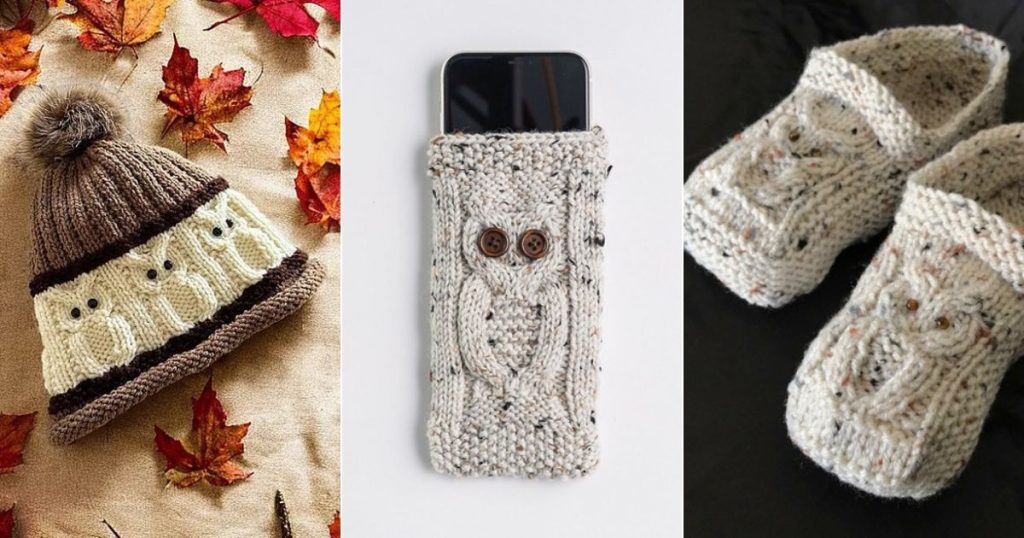 13 Unique Cable Owl Free Knitting Patterns ⋆ Bright Stuffs
