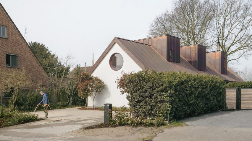 belgian house with copper roof by felt