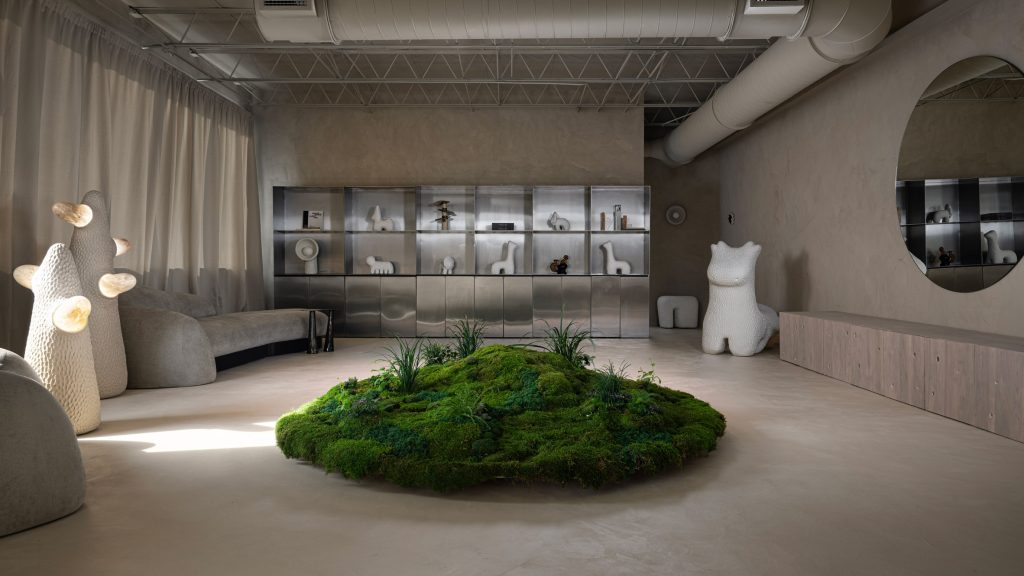 Victoria Yakusha opens Miami gallery with plant-covered “island”
