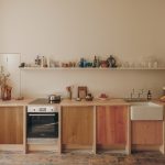 Inside a Sustainable Edinburgh Kitchen with a Rainbow of Surplus Wood Cabinets Inside a Sustainable Edinburgh Kitchen with a Rainbow of Surplus Wood Cabinets