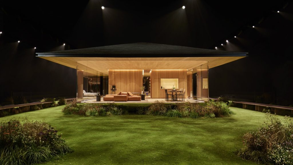 Pharrell Williams creates prefabricated home for Louis Vuitton show