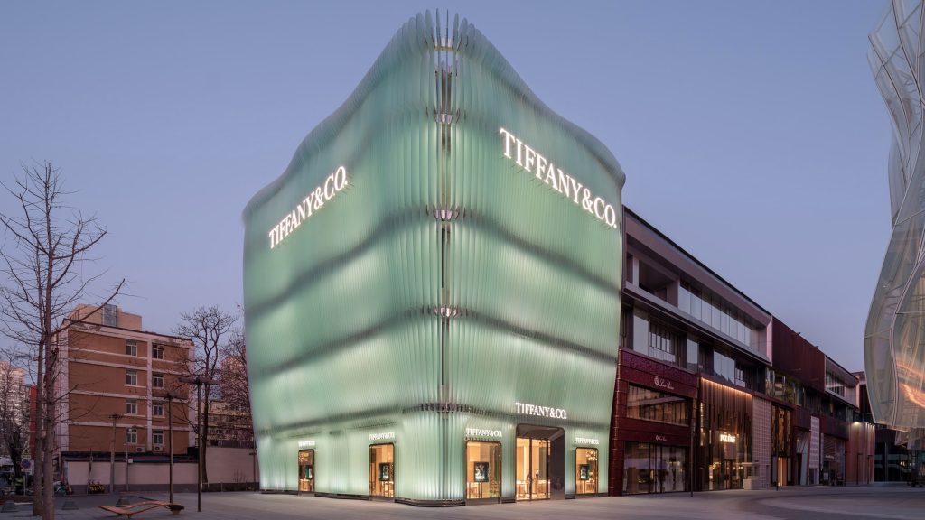MVRDV drapes glass veil around Tiffany & Co flagship in Beijing