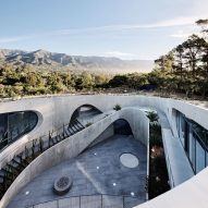 arched concrete house